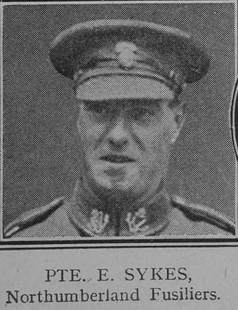 Sykes E Pte VC Northumberland Fusiliers
