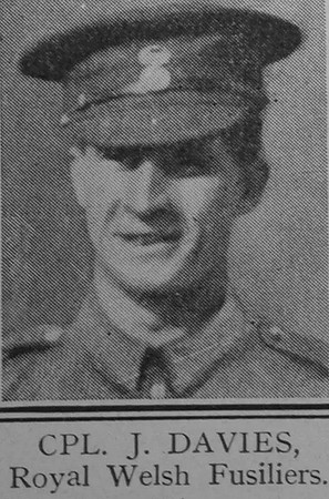 Davies J Cpl VC Royal Welsh Fusiliers The Great War Vol 10