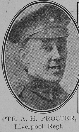 Procter A H Pte VC Kings Liverpool Regiment