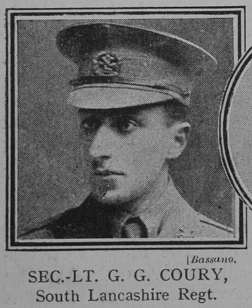 Coury G G 2nd Lt VC 3rd South Lancs Regiment
