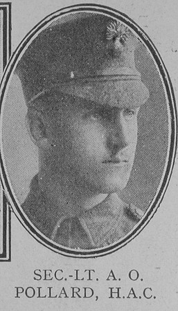 Pollard A O 2nd Lt VC MC+Bar DCM 1st Honourable Artillery Company