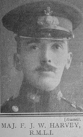 Harvey F J W Major VC Royal Marine Light Infantry The Great War Vol 10