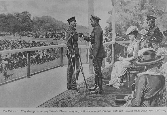 Hughes T Pte VC Connaught Rangers Receiving VC From The King