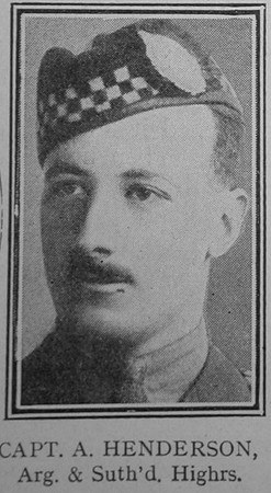 Henderson A Captain VC Argyll & Sutherland Highlanders The Great War Vol 10