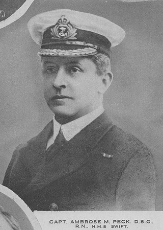Peck A M Captain DSO HMS Swift Royal Navy The Great War Vol 10