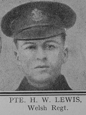Lewis H W Pte VC Welsh Regiment