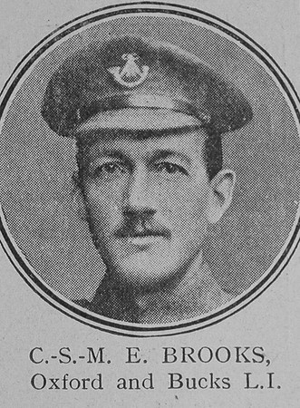 Brooks E CSM VC 4th Oxford And Bucks Light Infantry