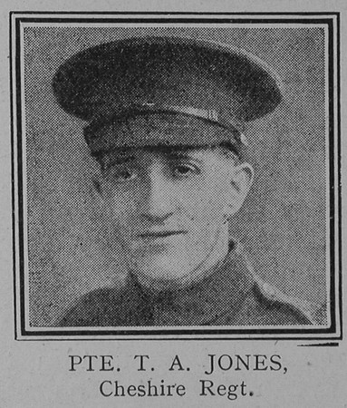 Jones T A Pte VC Cheshire Regiment