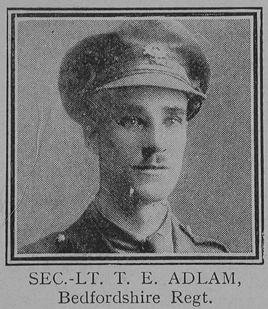 Adlam T E 2nd Lt VC 7th Bedfordshire Regiment