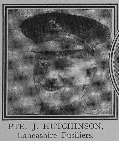 Hutchinson J Pte VC Lancashire Fusiliers