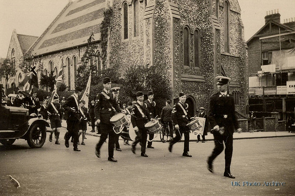 The Boys Brigade At Sutton Carnival 1930s