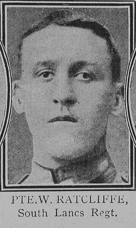 Ratcliffe W Pte VC South Lancs Regiment
