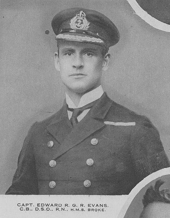 Evans E R G R Captain CB DSO HMS Broke Royal Navy The Great War Vol 10
