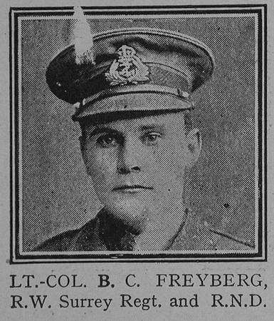 Fretberg B C Lt Col VC Royal Naval Division