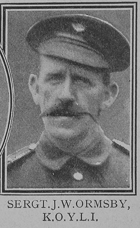 Ormsby J W Sergt VC 2nd Kings Own Yorkshire Light Infantry