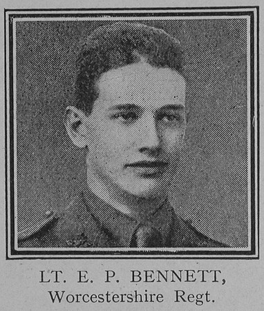 Bennett E P Lt VC 2nd Worcestershire Regiment