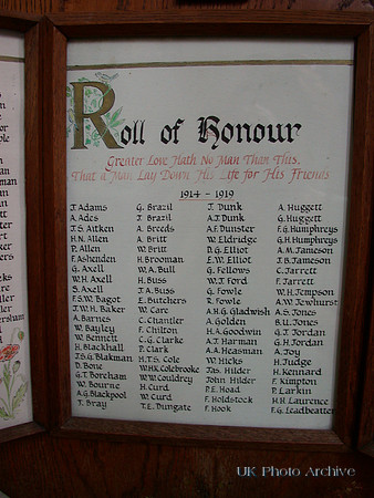 St Mary's Church Rye War Memorial