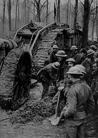 The Triumphant Return Of A Tank From The Cambrai Battle