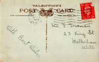 WW2 Birthday Postcard To Mrs F Trueman Back Exeter Postmark 1940
