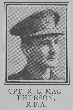 MacPherson R C Captain Royal Field Artillery