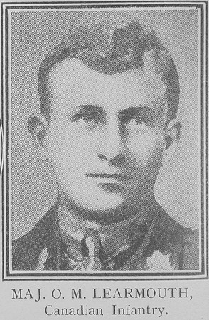 Learmonth O M Major VC 2nd Canadian Expeditionary Force
