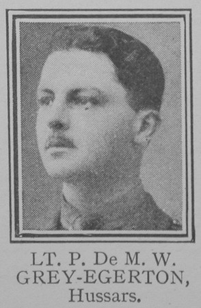 Grey-Egerton P de M W Lt 19th Hussars