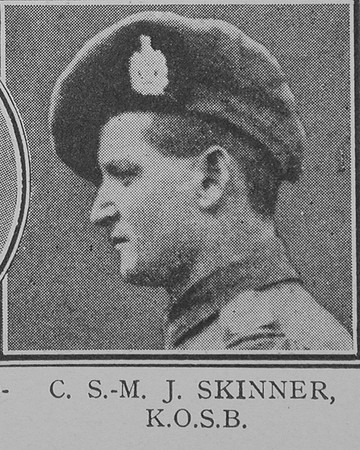 Skinner J CSM VC Kings Own Scottish Borderers