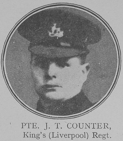 Counter J T Pte VC 1st King's Liverpool Regiment
