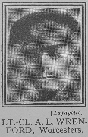Wrenford A L Lt Col Worcestershire Regiment