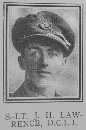 Lawrence J H 2nd Lt Duke Of Cornwalls Light Infantry