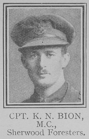 Bion K N Captain MC Notts And Derby Regiment