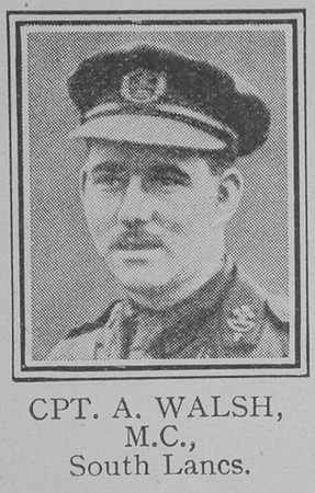 Walsh A Captain MC South Lancs Regiment