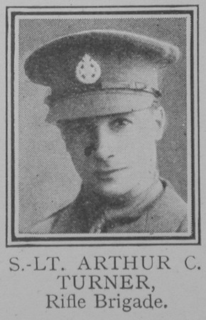 Turner A C 2nd Lt Rifle Brigade