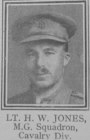 Jones H W Lt Cavalry Machine Gun Div