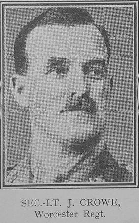 Crowe J 2nd Lt VC Worcestershire Regiment
