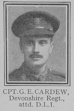 Cardew G E Captain Devonshire Regiment Attd Durham Light Infantry