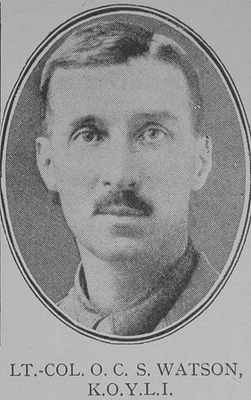 Watson O C S Lt Col VC Kings Own Yorkshire Light Infantry