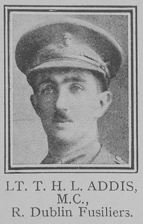 Addis T H L Lt MC Royal Dublin Fusiliers