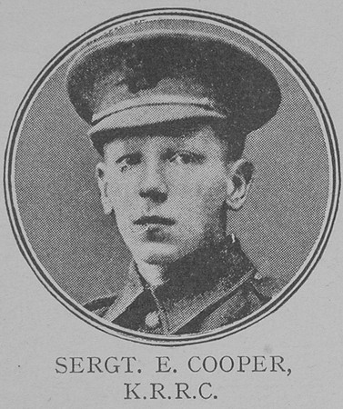 Cooper E Sergt VC Kings Royal Rifle Corps