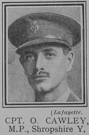 Cawley O Captain Shropshire Yeomanry
