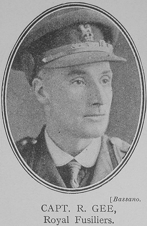 Gee R Captain VC Royal Fusiliers