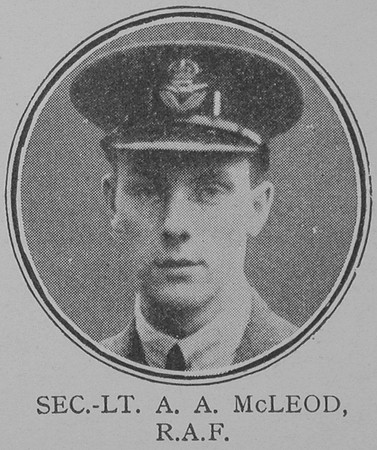 McLeod A A 2nd Lt VC Royal Air Force