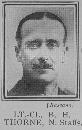 Thorne B H Lt Col North Staffs Regiment