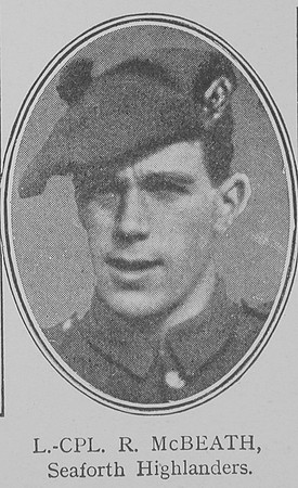 McBeath R LCpl 5th Seaforth Highlanders