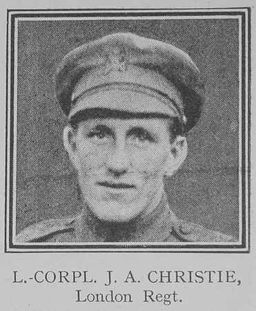 Christie J A LCpl VC 11th London Regiment