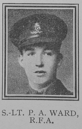 Ward P A 2nd Lt Royal Field Artillery