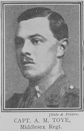 Toye A M Captain VC Middlesex Regiment