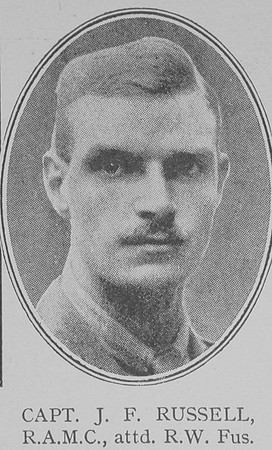 Russell J F Captain VC Royal Army Medical Corps