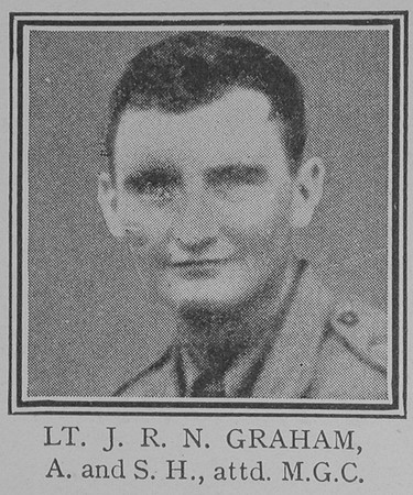 Graham J R N Lt VC Argyll And Sutherland Highlanders Attd Machine Gun Corps