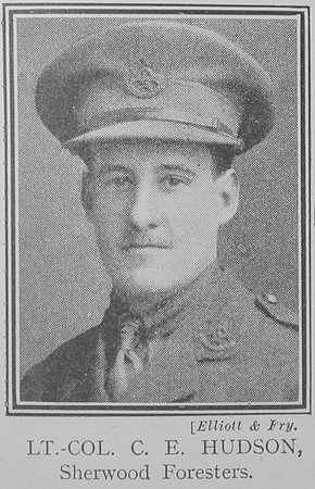 Hudson C E Lt Col VC Notts And Derby Regiment